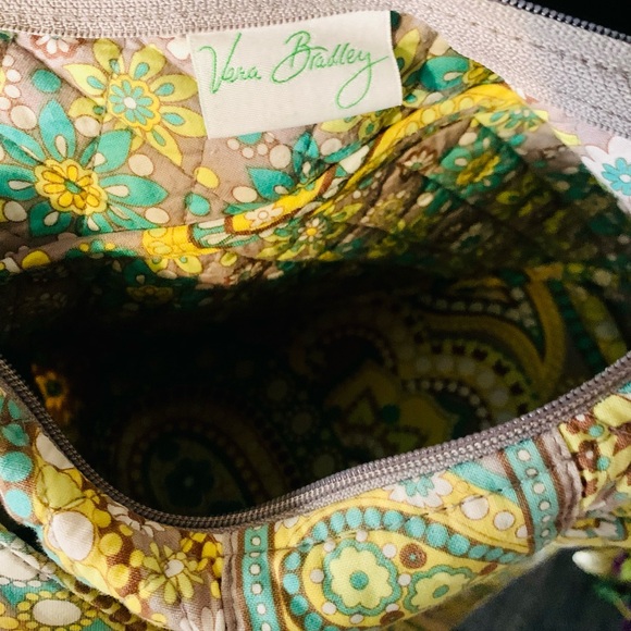 Vera Bradley Green/Yellow Paisley Bag - Picture 3 of 3